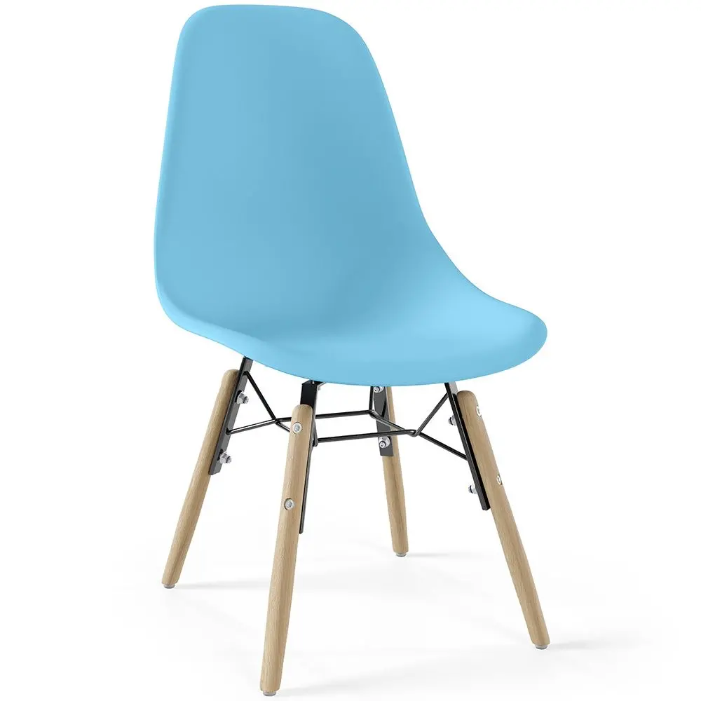  Buy Children's Chair - Scandinavian Design - Wooden Legs - Lumi Light blue 61695 - in the EU