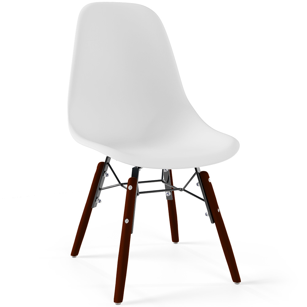  Buy Children chair - Scandinavian design - Dark wooden legs - Lumi White 61699 - in the EU