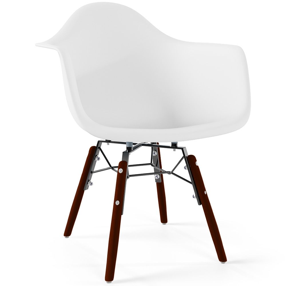  Buy Children's Chair - Scandinavian Design - Dark Wooden Legs - Skandiva White 61703 - in the EU