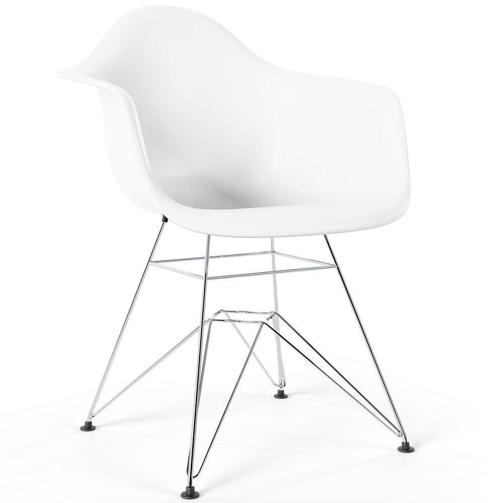  Buy Dining Chair - Scandinavian Design and Metal Legs - Skandiva White 61727 - in the EU