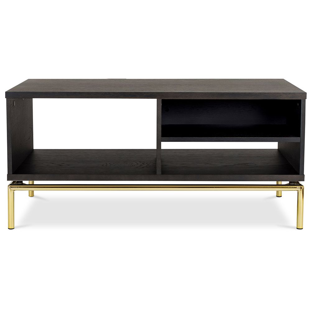  Buy Wooden TV Cabinet - Golden Legs - Zuri Chocolate 59231 - in the EU