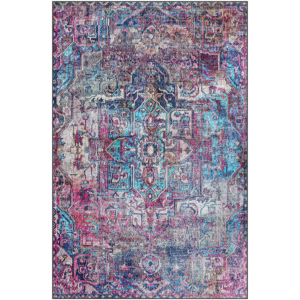  Buy Vintage Oriental Carpet - (290x200 cm) - Indigo Multicolour 61626 - in the EU