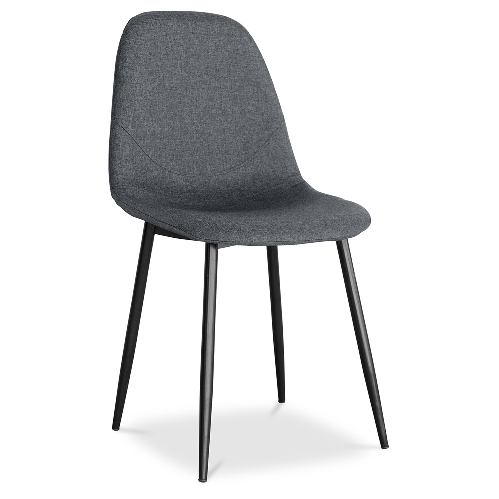  Buy Upholstered fabric dining chair - Fara Grey 59158 - in the EU