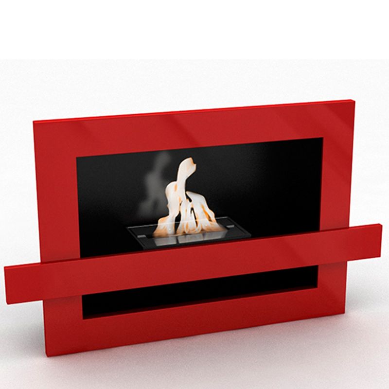  Buy Contemporary Floor-Standing Ethanol Fireplace Glossy red 18783 - in the EU