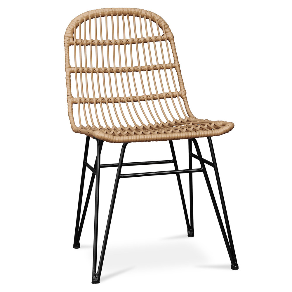 Buy Synthetic wicker dining chair - Magony Natural wood 59255 - in the EU