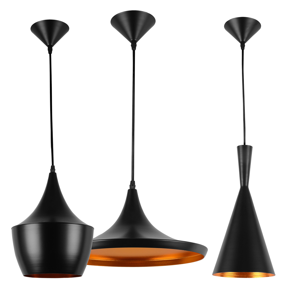  Buy X3 Pendant lamps - Beat Shade Style Black 59258 - in the EU