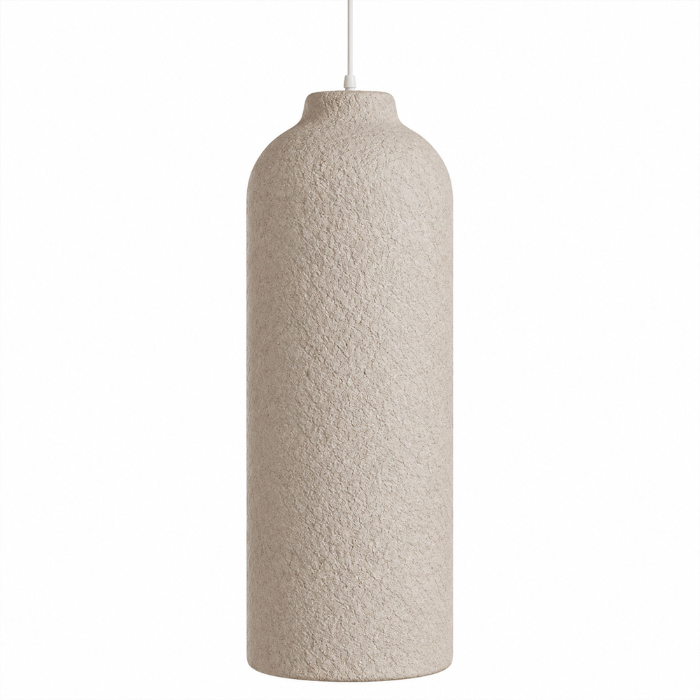  Buy Pendant lamp - Minimalist design - Stone-effect finish, model III - Miris Taupe 61740 - in the EU