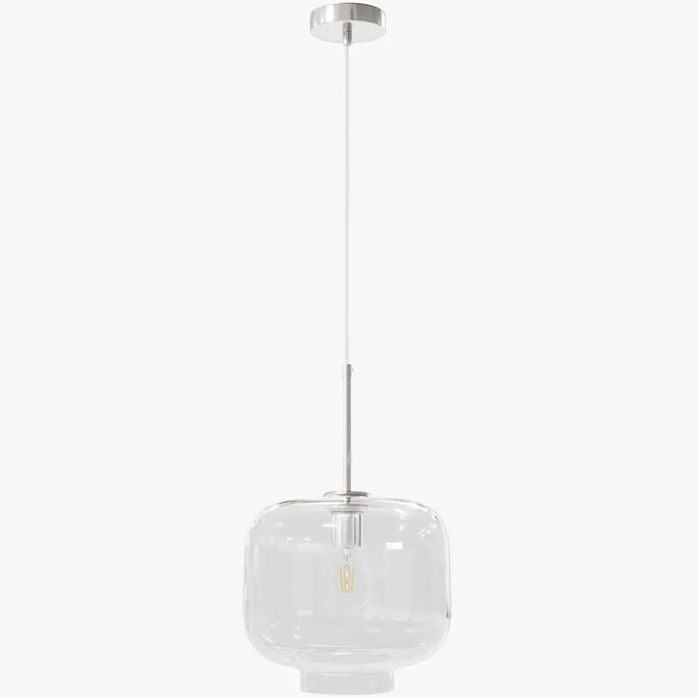  Buy Modern Glass Pendant Lamp - Adjustable Cable - Svalir Silver 61817 - in the EU