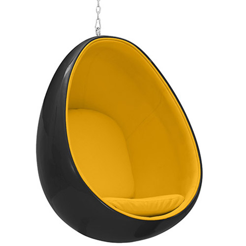  Buy Suspension Ele Chair Style - Black Exterior - Fabric Yellow 59306 - in the EU