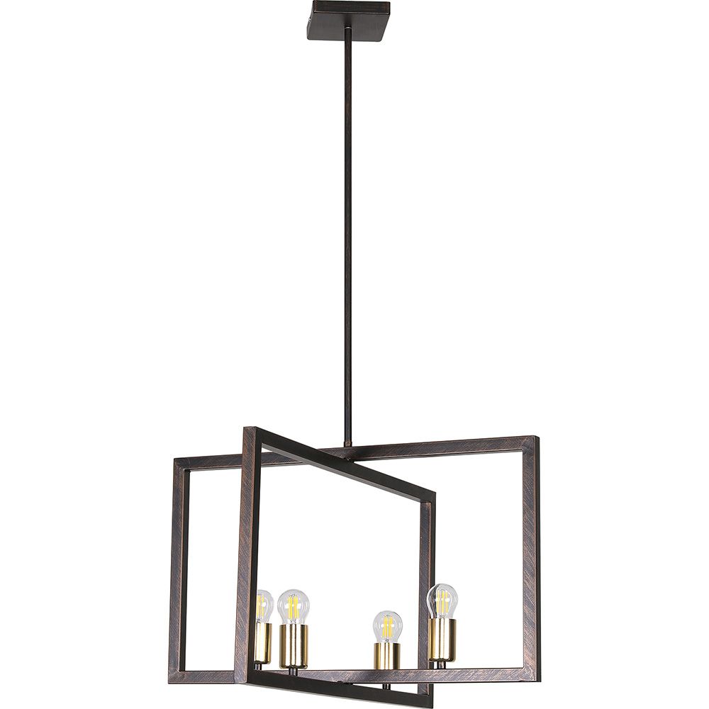  Buy Robson 4 bulbs pendant lamp - Metal Gold 59330 - in the EU