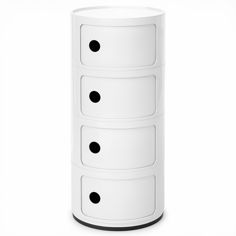  Buy Plastic Storage Chest - 4 Drawers - Modern Glossy Organizer - New Bili 4 White 61845 - in the EU