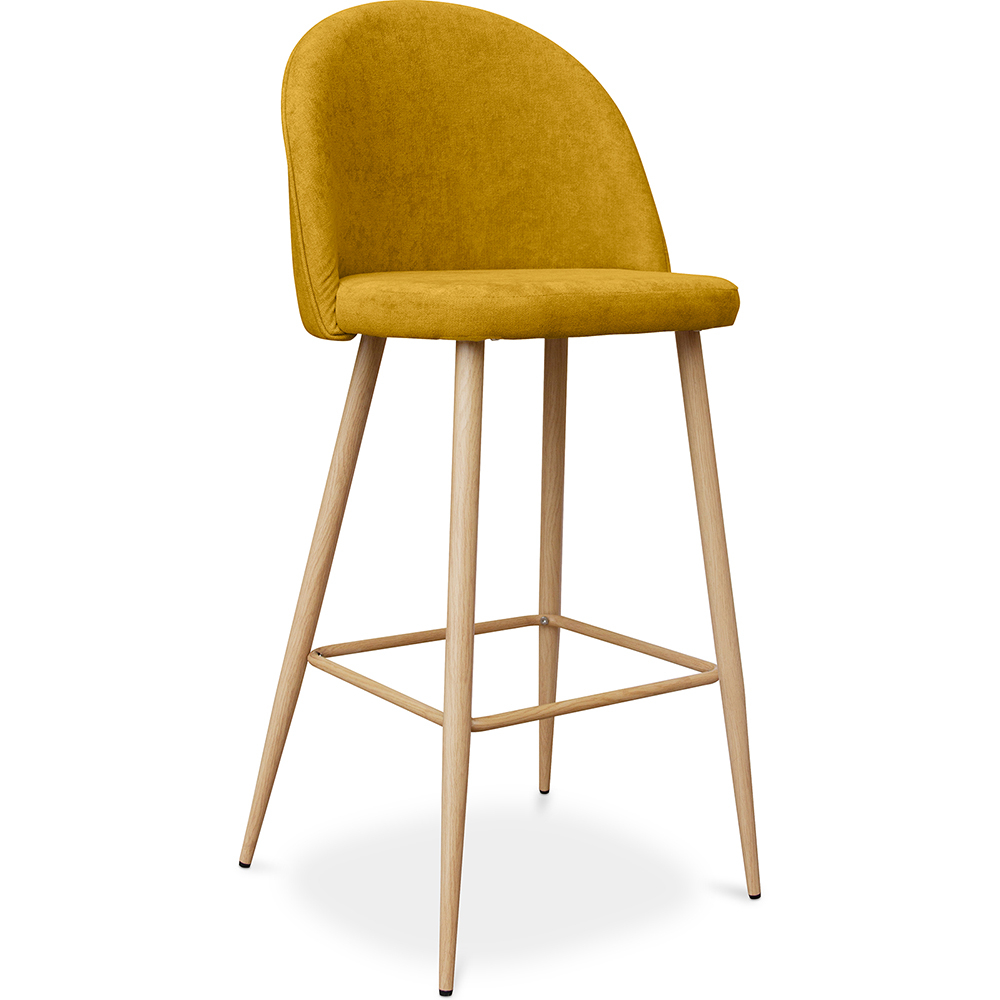  Buy Fabric Upholstered Stool - Scandinavian Design - 73cm - Bennett Yellow 59356 - in the EU