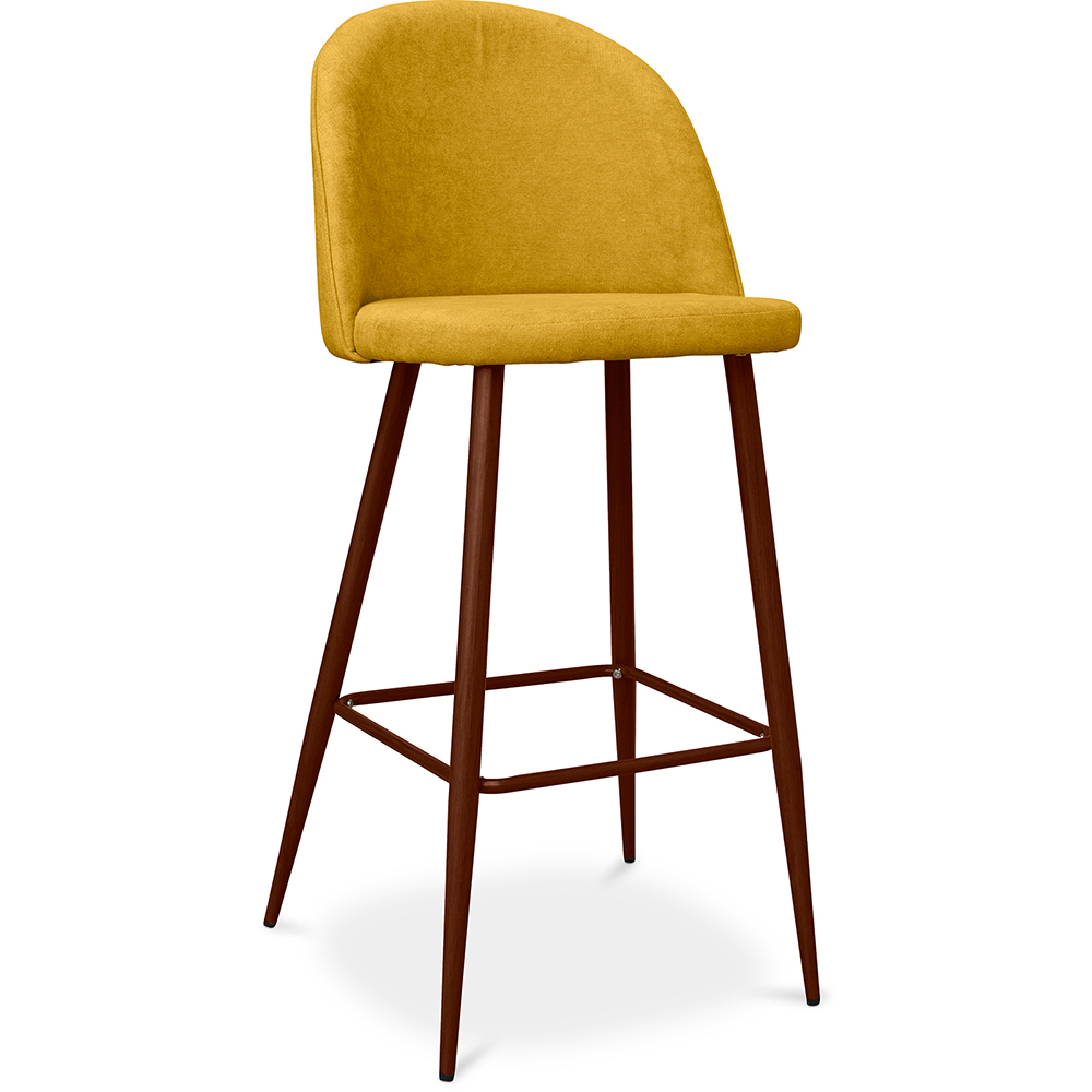  Buy Fabric Upholstered Stool - Scandinavian Design - 73cm - Bennett Yellow 59357 - in the EU