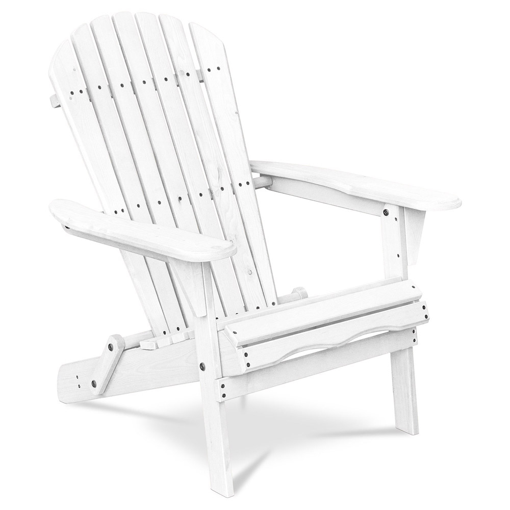  Buy Adirondack Garden Chair - Wood White 59415 - in the EU
