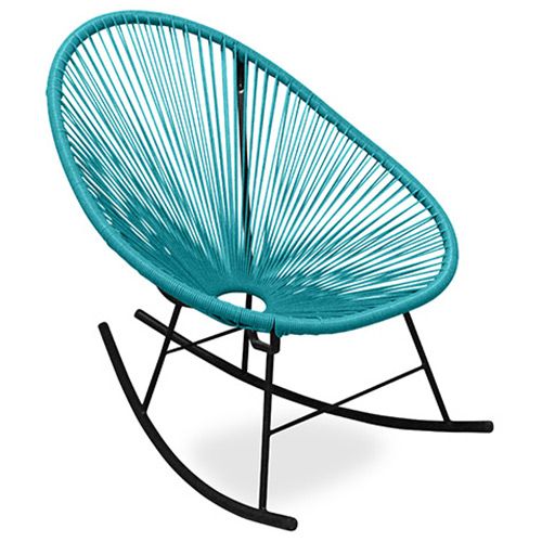  Buy Acapulco Rocking Chair - Black legs  Turquoise 59411 - in the EU