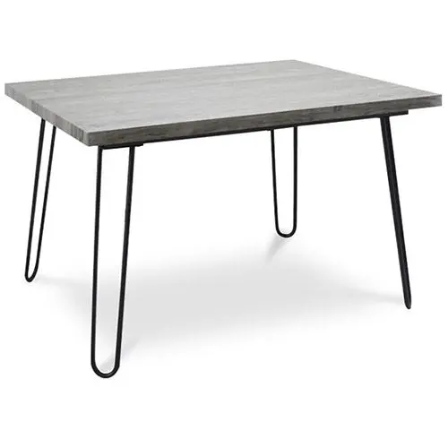  Buy Dining table style Hairpin legs Hanna Industrial 120x90 -- Wood and metal  Grey 59464 - in the EU