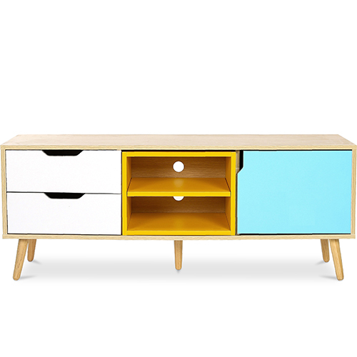  Buy Wooden TV Stand - Scandinavian Design - Kaira Multicolour 59718 - in the EU
