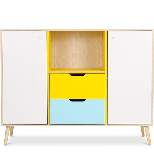  Buy Wooden Sideboard - Multicolor Design - Scandinavian Style - Graep Multicolour 59651 - in the EU