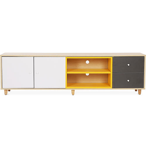  Buy Wooden TV Stand - Scandinavian Design -Eniva Multicolour 59661 - in the EU