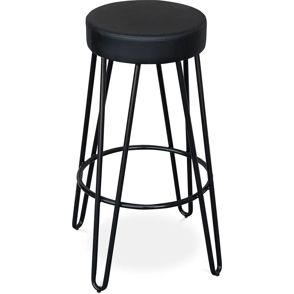  Buy Industrial Bar Stool 80 cm - Elsu Black 59572 - in the EU