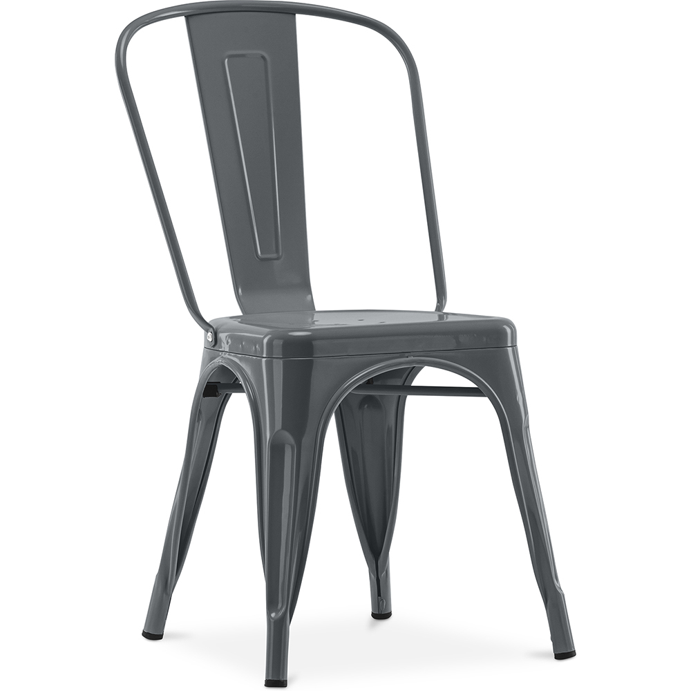  Buy Dining Chair Bistrot Industrial design Metalix 5Kg - New edition Dark grey 59802 - in the EU