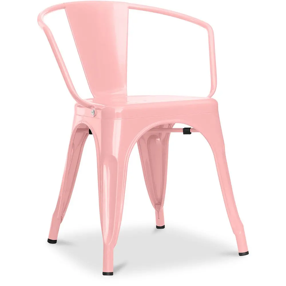  Buy  Bistrot Metalix chair with armrests New Edition - Metal Pink 59809 - in the EU