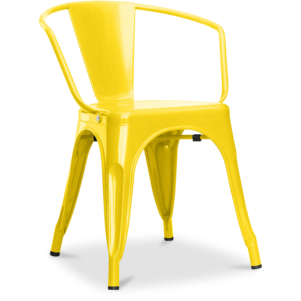  Buy  Bistrot Metalix chair with armrests New Edition - Metal Yellow 59809 - in the EU