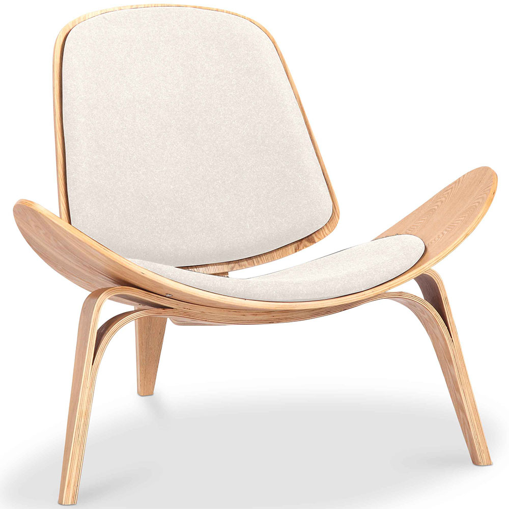  Buy Designer armchair - Scandinavian armchair - Fabric upholstery - Luna Ivory 16773 - in the EU