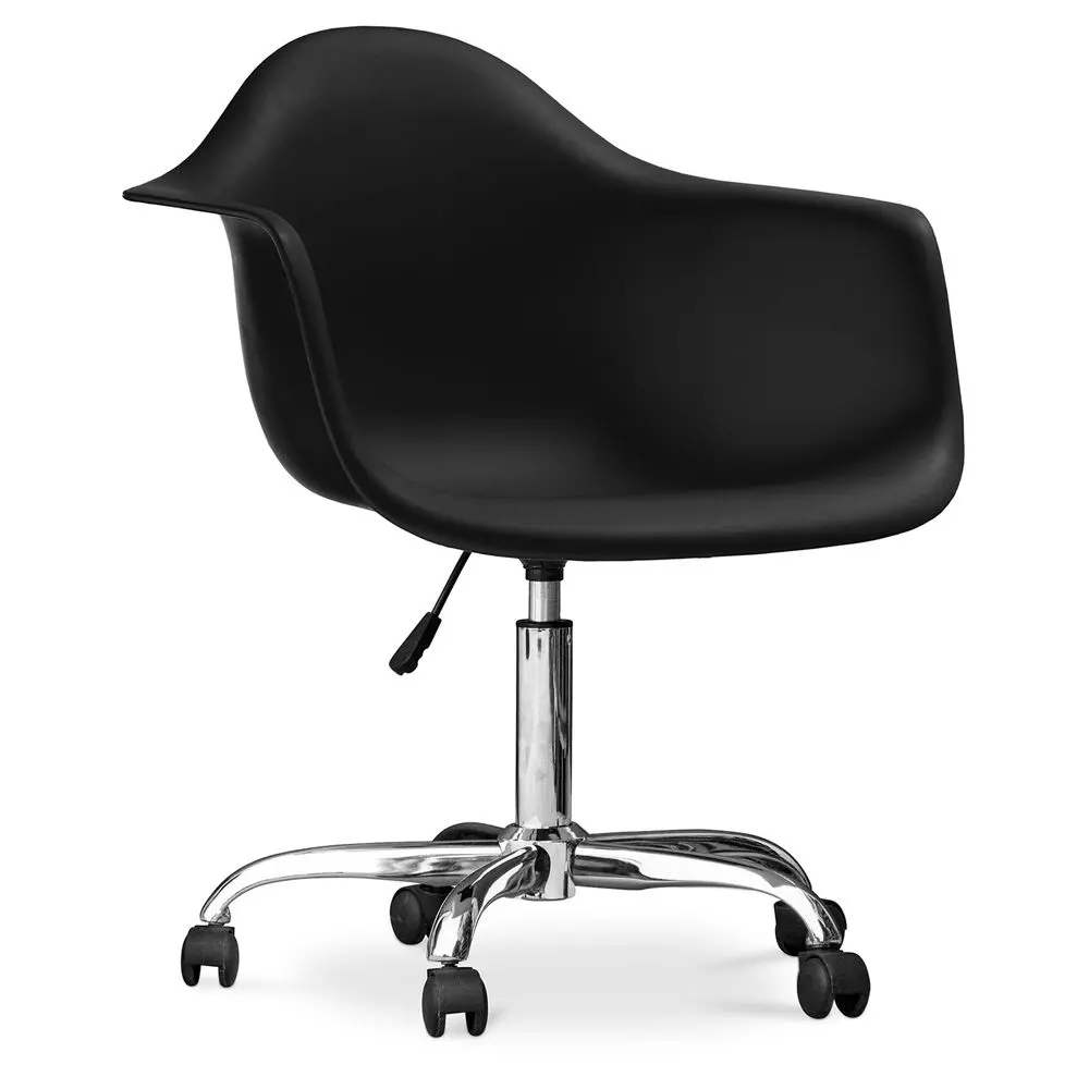  Buy Office Chair with Armrests - Desk Chair with Castors - Emery Black 14498 - in the EU