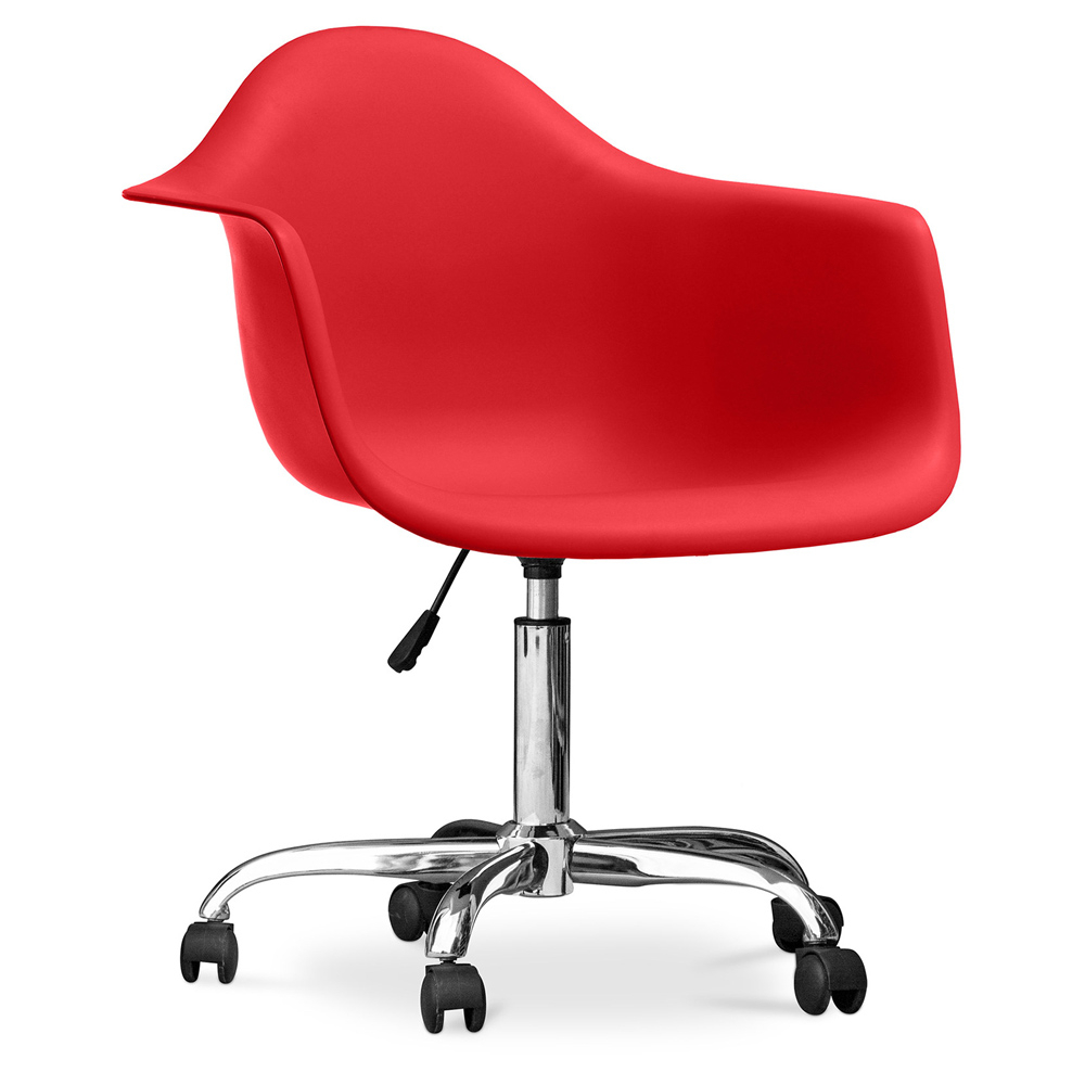  Buy Office Chair with Armrests - Desk Chair with Castors - Emery Red 14498 - in the EU