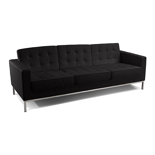  Buy Design Sofa Kanel  (3 seats) - Faux Leather Black 13246 - in the EU