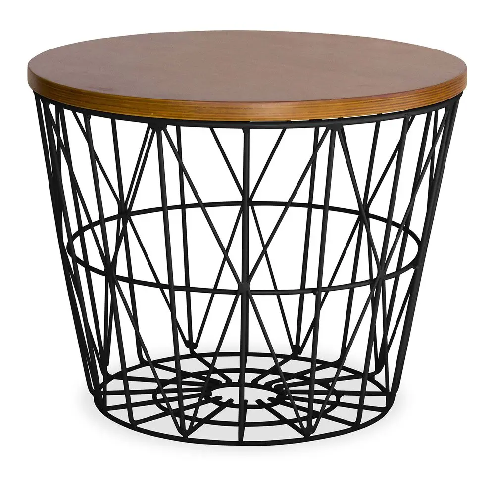  Buy Side Table Basket –- Modern Style Black 58416 - in the EU