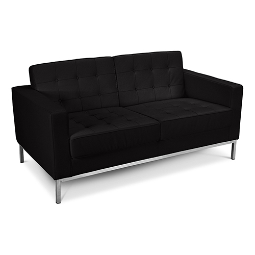 Buy Design Sofa Kanel  (2 seats) - Faux Leather Black 13242 - in the EU