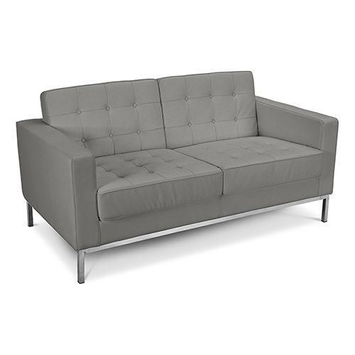  Buy Design Sofa Kanel  (2 seats) - Faux Leather Grey 13242 - in the EU