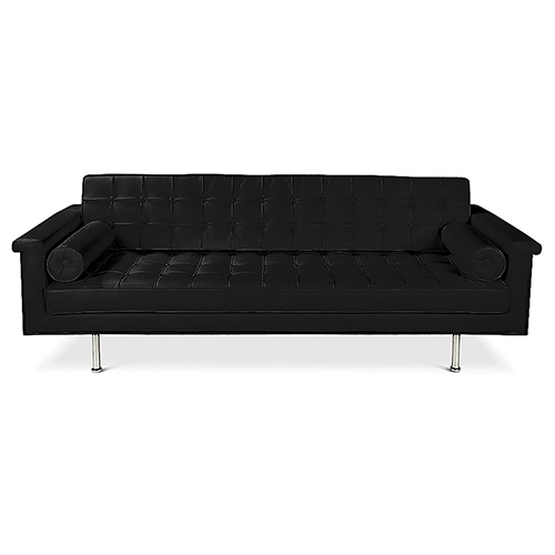  Buy Design Sofa Trendy (3 seats) - Faux Leather Black 13259 - in the EU