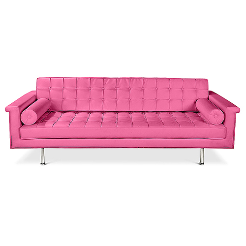  Buy Design Sofa Trendy (3 Seater) - Faux Leather Pink 13259 - in the EU