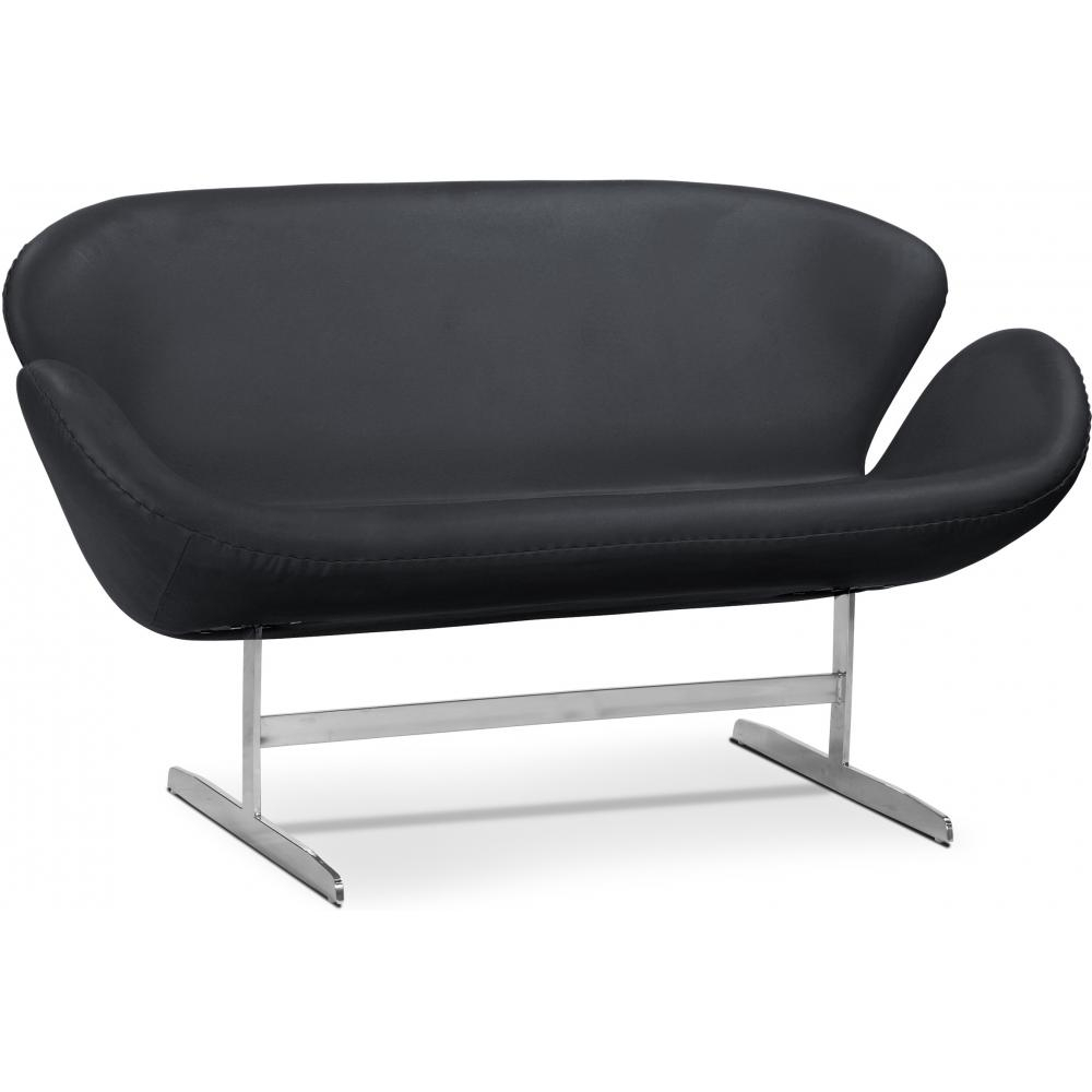  Buy Design Sofa - Swin Sofa (2 seats) - Premium Leather Black 13913 - in the EU