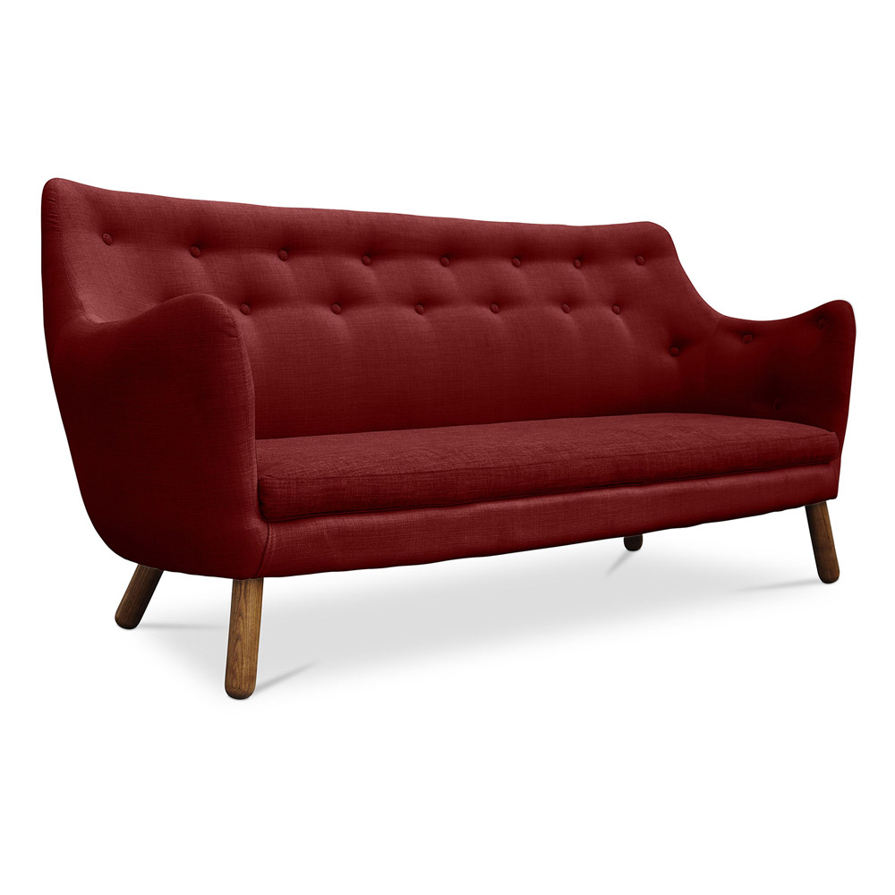  Buy Poet Sofa (3-Seater) Scandinavian design - Fabric Red 54722 - in the EU