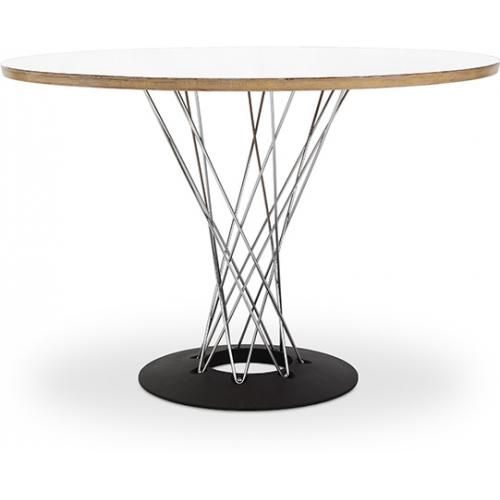  Buy Dining Table Round Wooden with Steel Legs – Jany White 16314 - in the EU