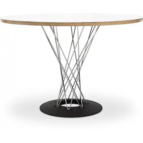  Buy Dining Table Round Wooden with Steel Legs – Jany White 16314 - in the EU