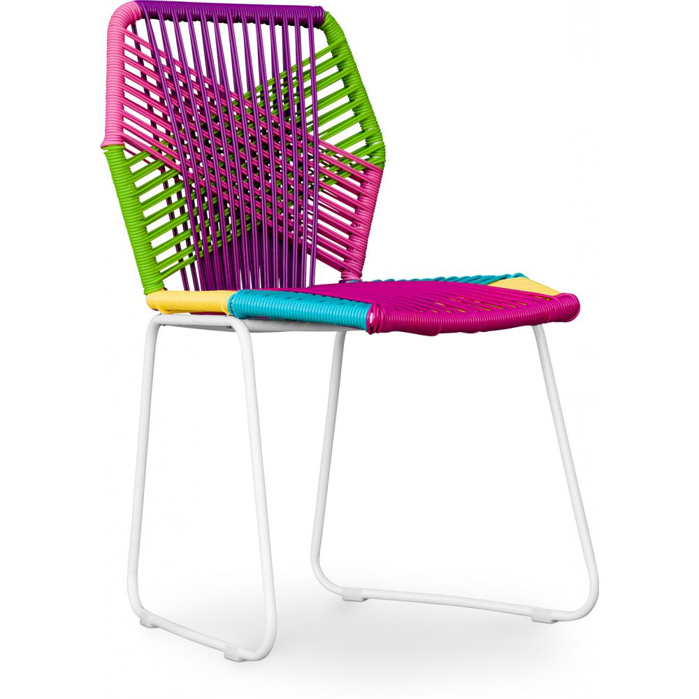  Buy Tropical Garden chair - White Legs Multicolour 58534 - in the EU
