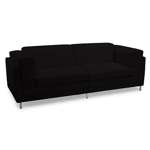  Buy Cava Design Sofa (2 seats) - Faux Leather Black 16611 - in the EU