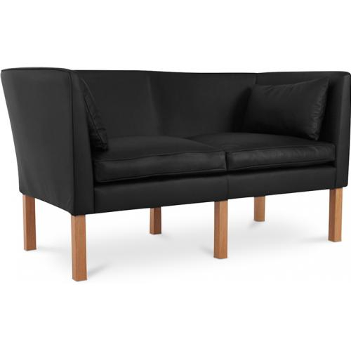  Buy Design Sofa 2214 (2 seats) - Faux Leather Black 13918 - in the EU