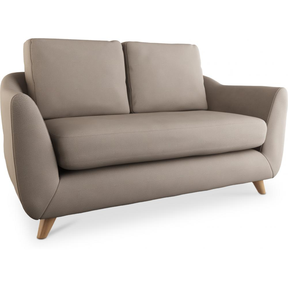Gustavo Scandinavian Style Sofa - Fabric - Angled View