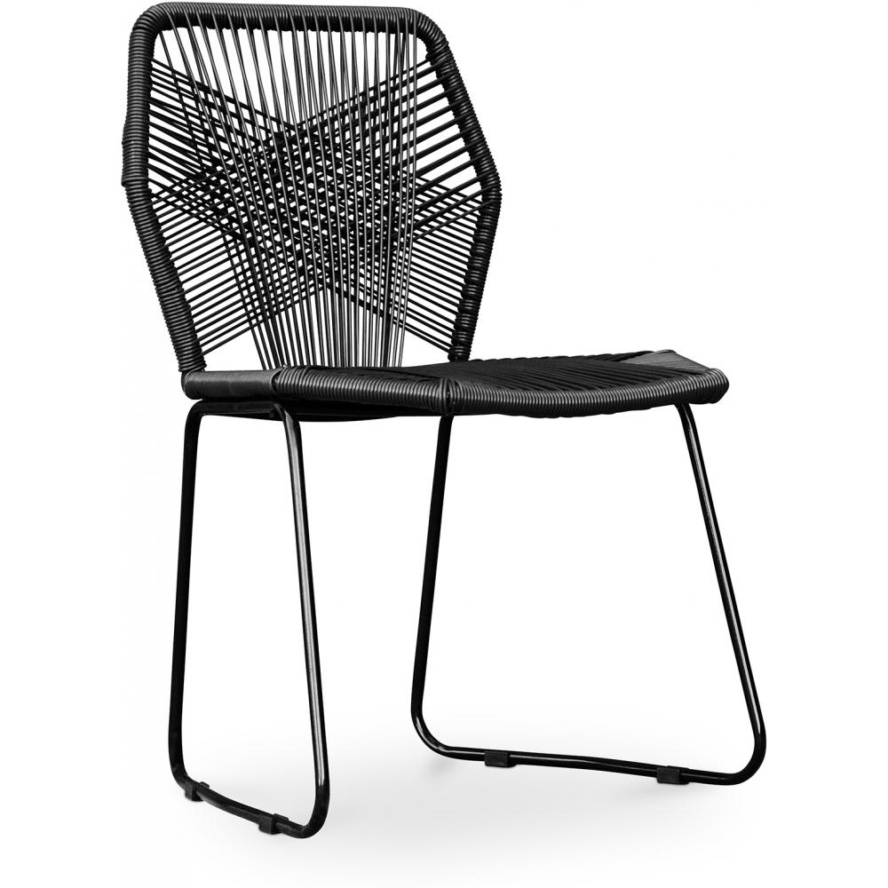  Buy Tropical Garden chair - Black Legs Black 58533 - in the EU