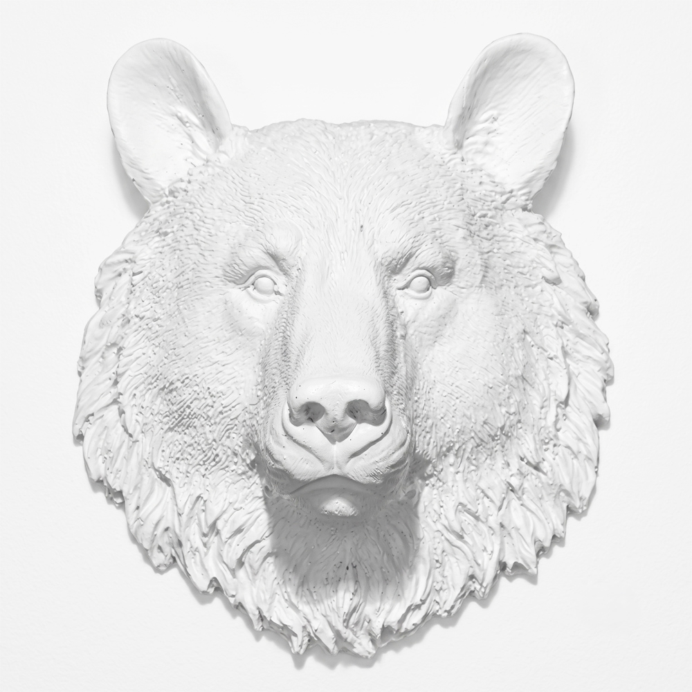  Buy Wall Decoration - White Bear Head - Ika White 55732 - in the EU