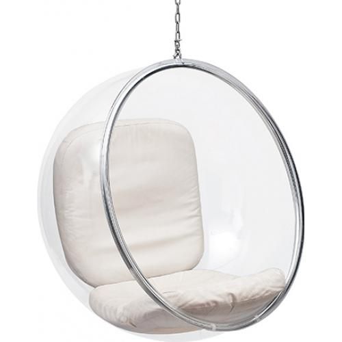 Buy Designer hanging armchair - Faux leather upholstery - Pop Ivory 13199 - in the EU