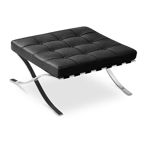  Buy City Ottoman - Faux Leather Black 58376 - in the EU