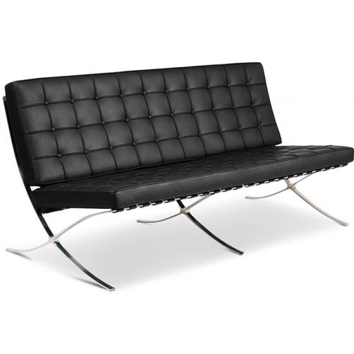  Buy City Sofa (3 seats) - Premium Leather Black 13266 - in the EU