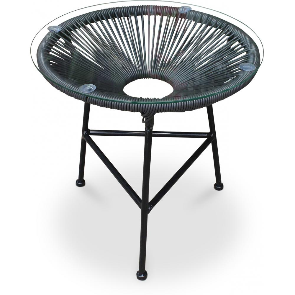  Buy Garden Table - Side Table - Ulana Black 58571 - in the EU